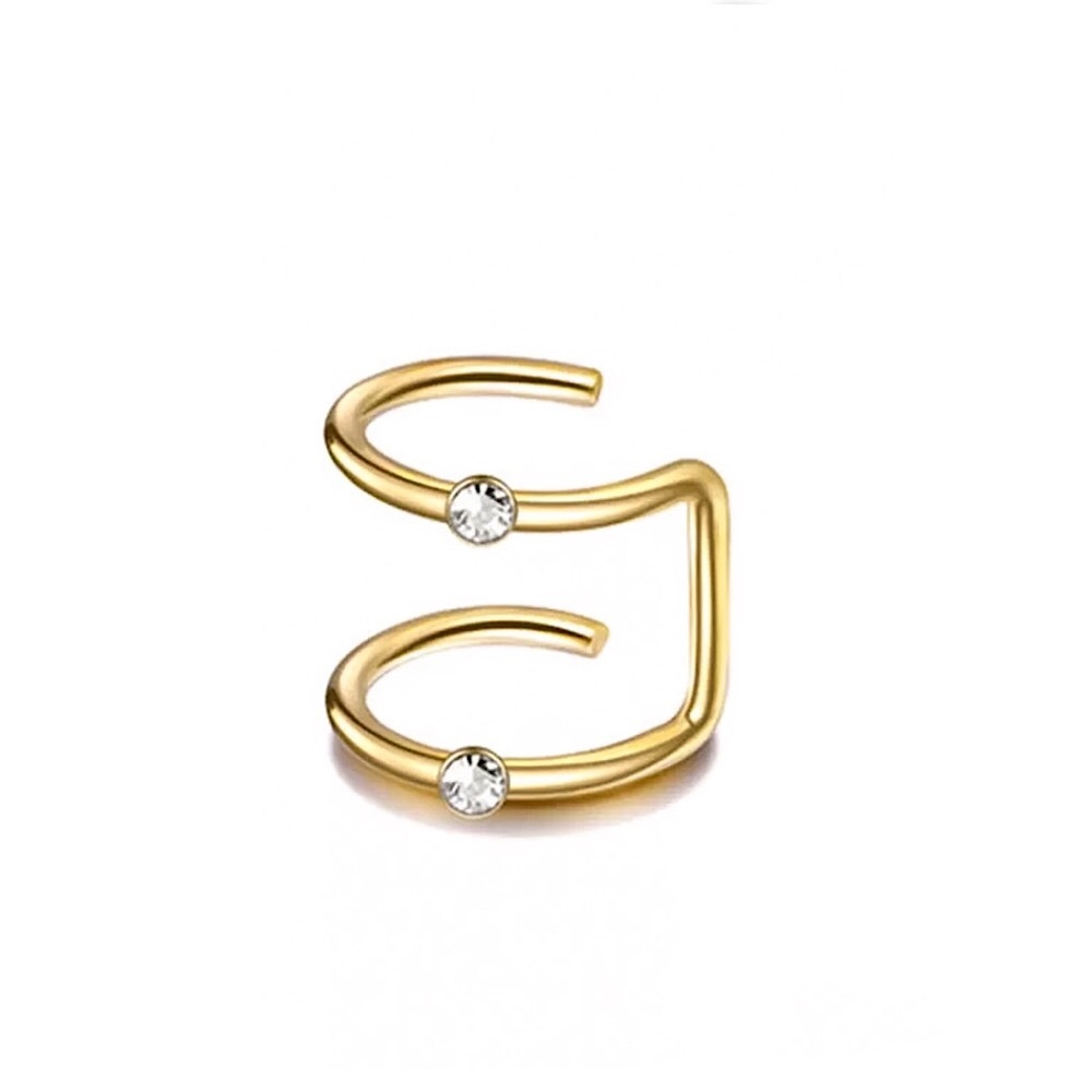 ⚜️𝟯𝟬%𝗢𝗙𝗙 𝗯𝘂𝗻𝗱𝗹𝗲𝘀 𝟯+⚜️ NEW Rhinestone Minimalist Ear Cuff Earring - Picture 5 of 8